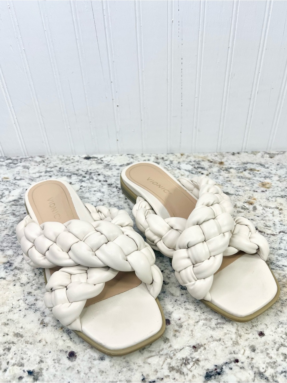 Vionic Braided Crossover Strap Slides